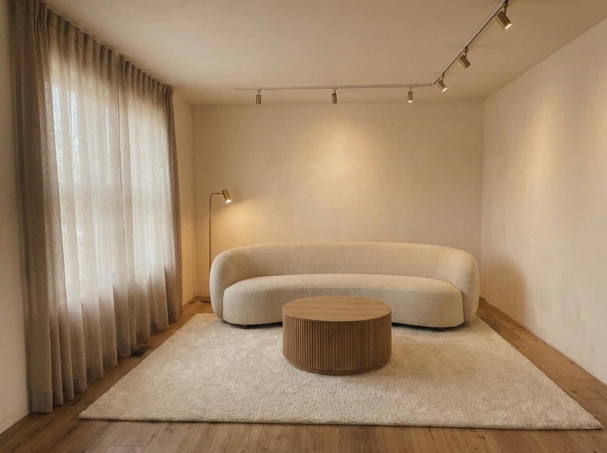 The room as the Agent first rendered it, before any style is applied